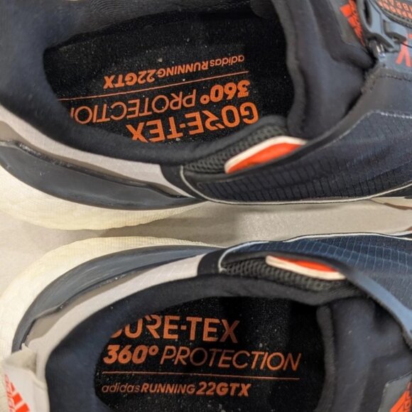 Adidas UltraBoost 22 Gore-Tex sz 8 white grey orange GX8321 - Picture 5 of 7